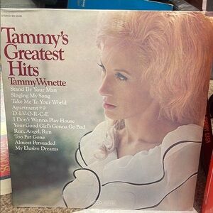 Tammy Wynette's Greatest Hits Vinyl Record 12 inch LP